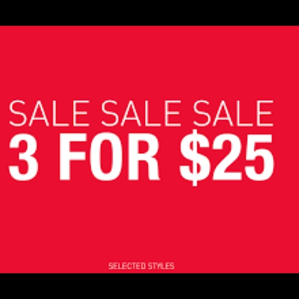 All items 3 for $25!!